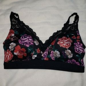 Torrid Curve Bralette, floral. Size 1